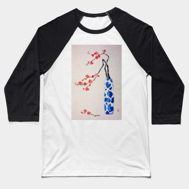 Chinese Painting of Plum Blossoms Baseball T-Shirt by Glitteringworld